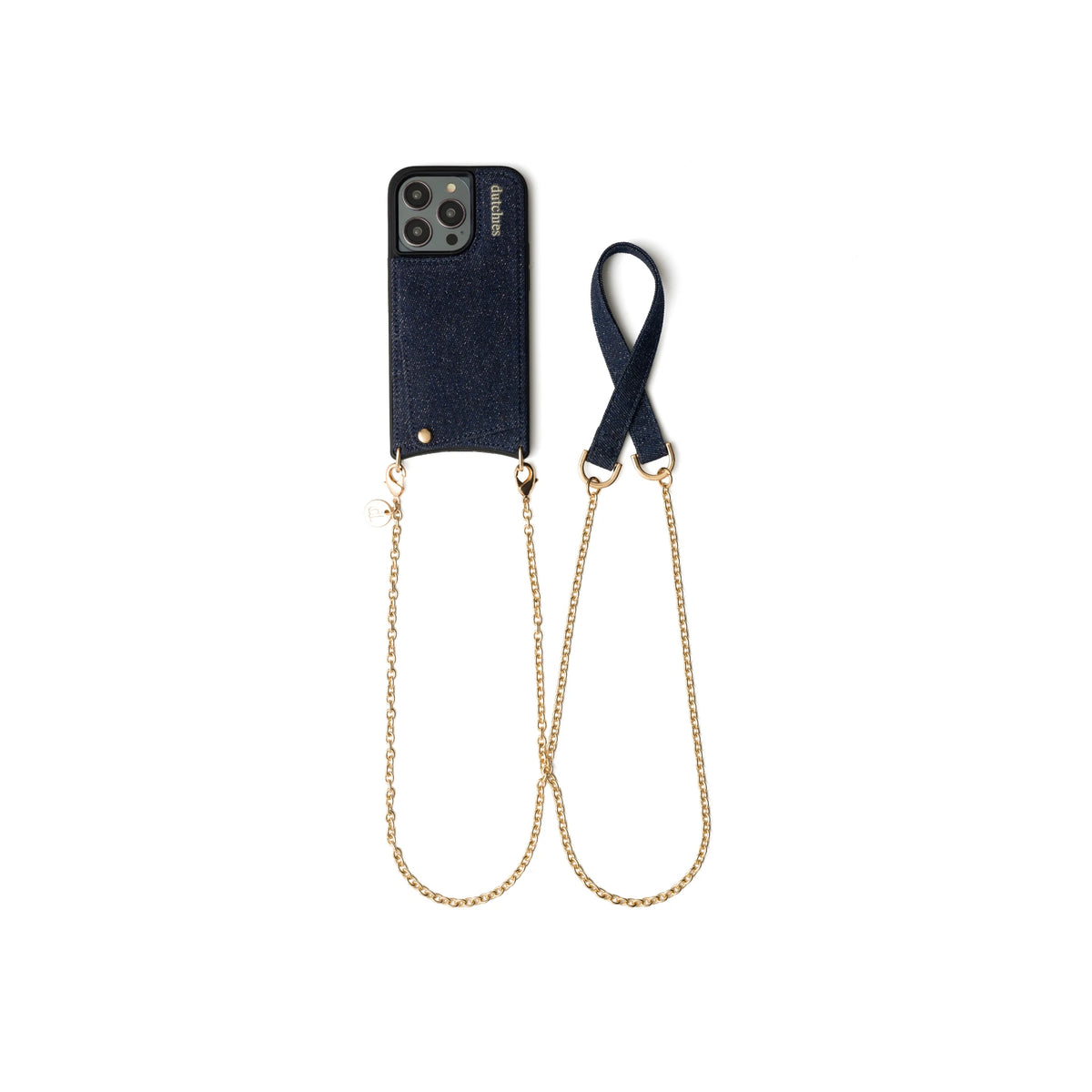 Spanisches Kettenset | iPhone | Denim Glitter