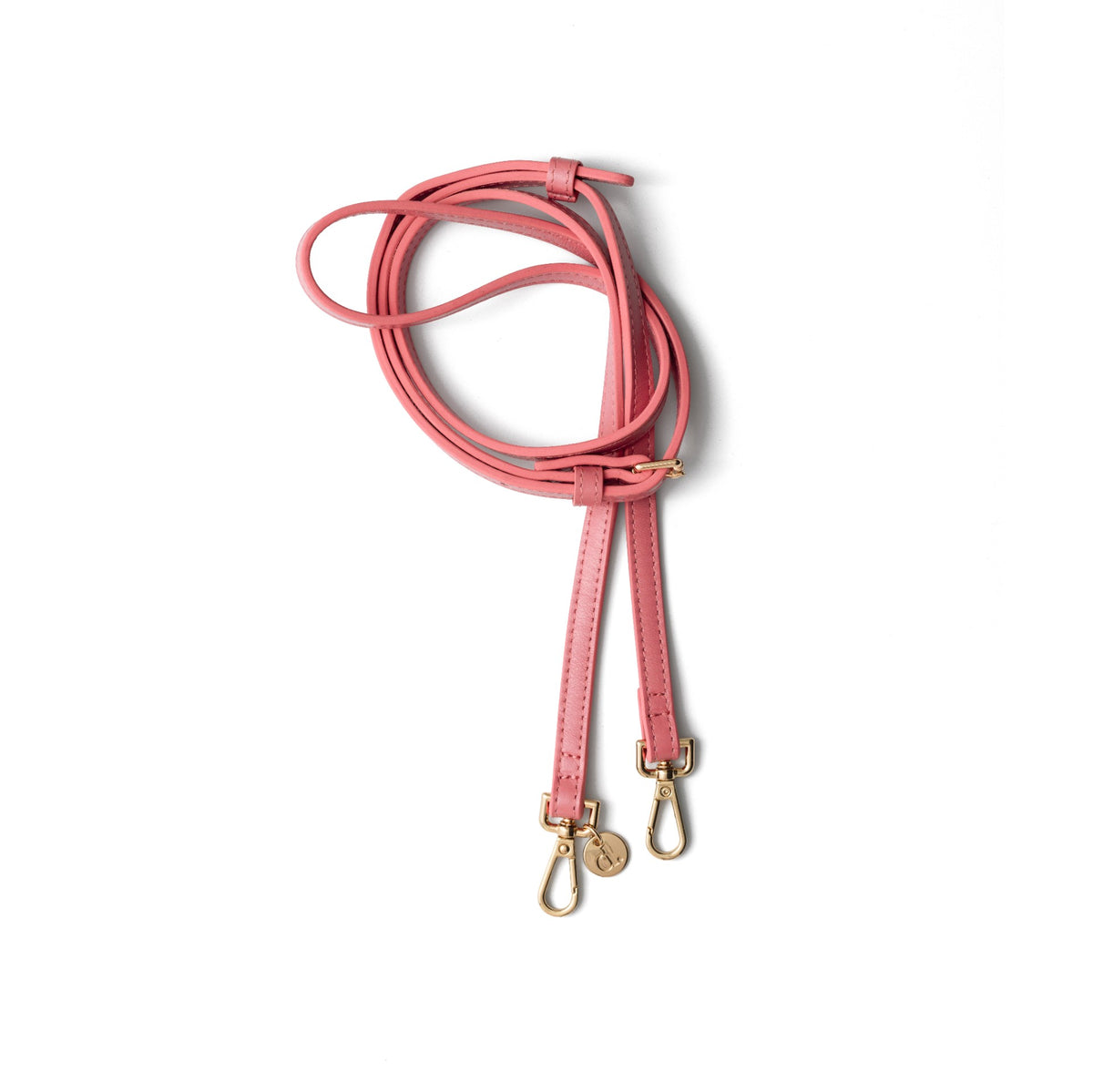 Phone strap | Slimline | Pink - trendy pink phone strap with gold accents for hands-free convenience