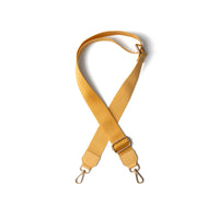 Phone Strap | Basic | Yellow - a stylish solid yellow handmade strap with high-quality metal and leather.