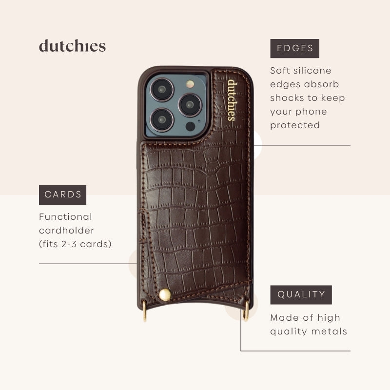 Spanisches Kettenset | iPhone | Chocolate Brown
