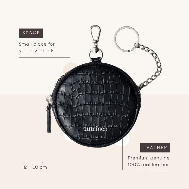 Mini Phone Bag Emma | Noir | Silver