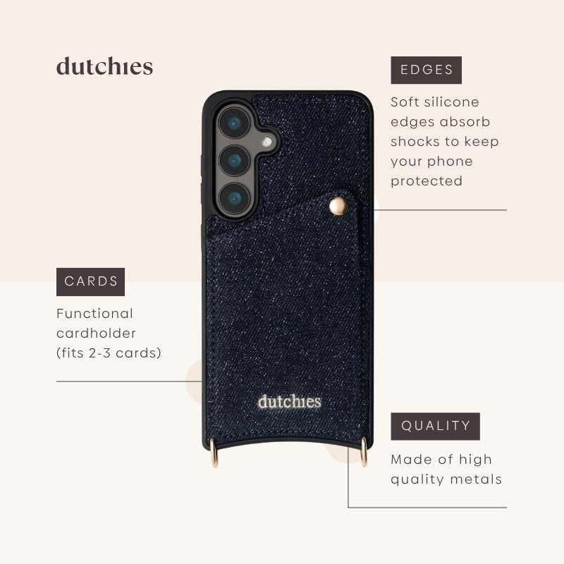 Samsung Case | Denim Glitter