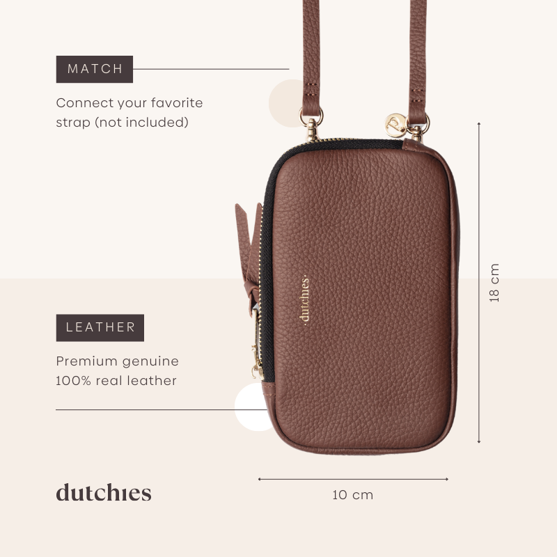 Phone Pouch ROSE | Brown | Dutchies