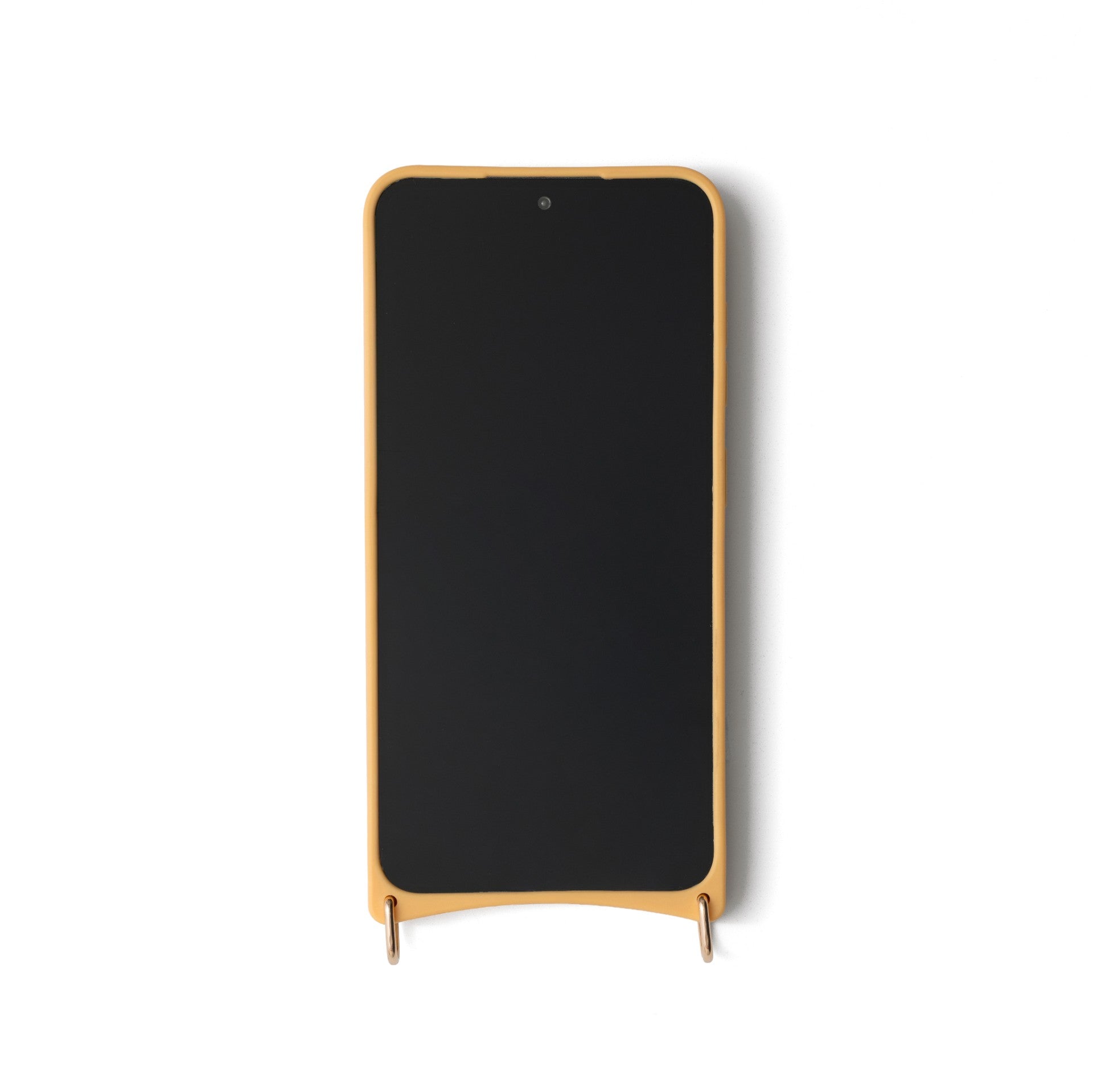 Samsung Case | Yellow displayed on a black background, showcasing handcrafted design and premium metal finishes.