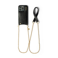 Spanish Chain Set | iPhone | Noir | Gold