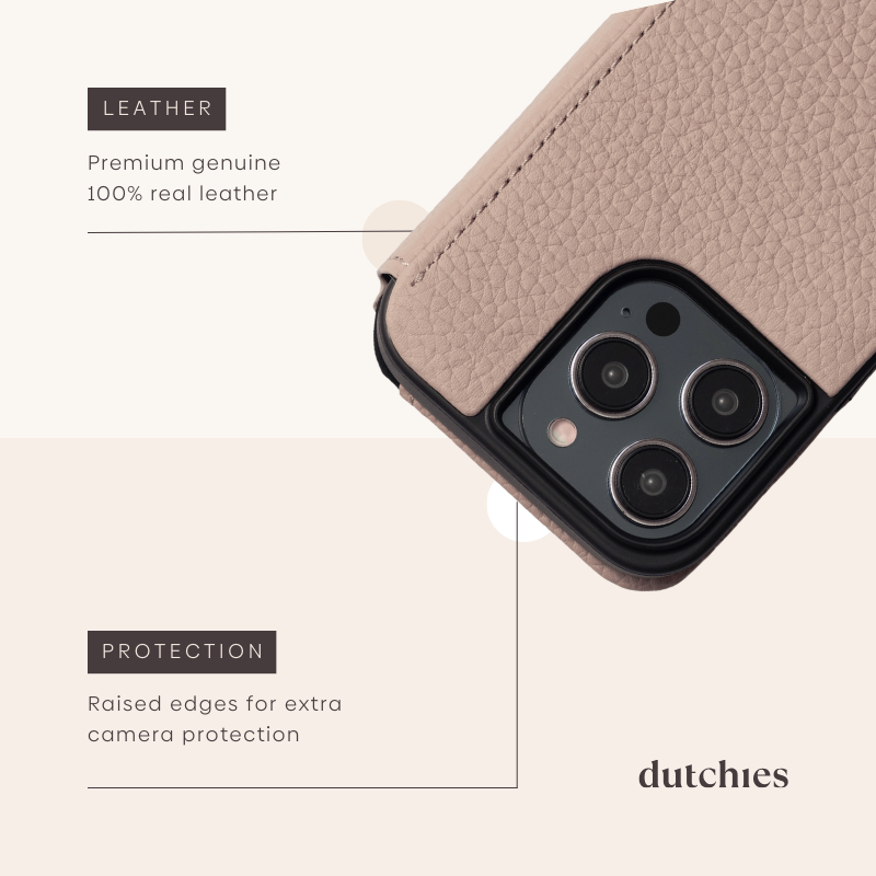 Collana per telefono Bandolier Set | Portafoglio iPhone | Beige | Dutchies
