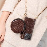 Mini Phone Bag Emma | Chocolate Brown