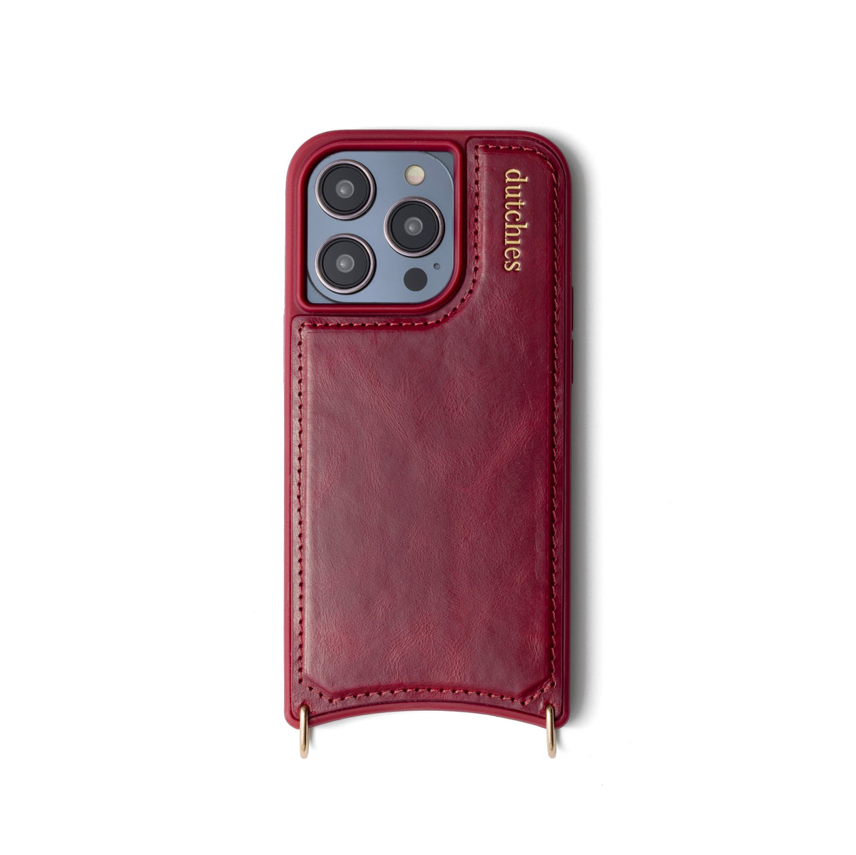 iPhone Case | MagSafe | Raspberry Red - stunning leather design with magnet for iPhone