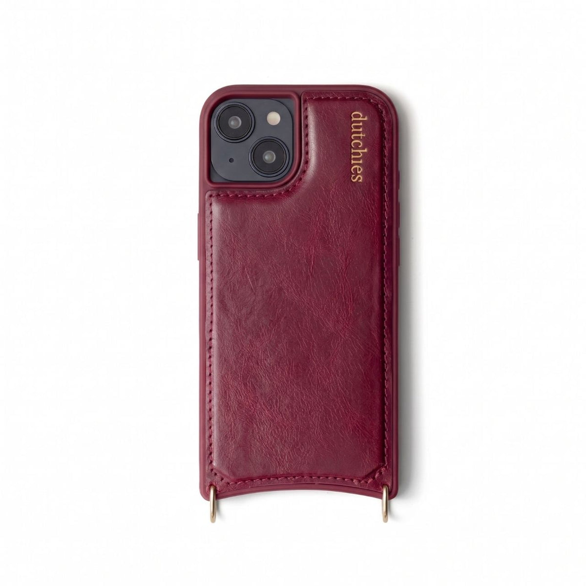 iPhone Case | MagSafe | Raspberry Red - stunning leather design with magnet for iPhone