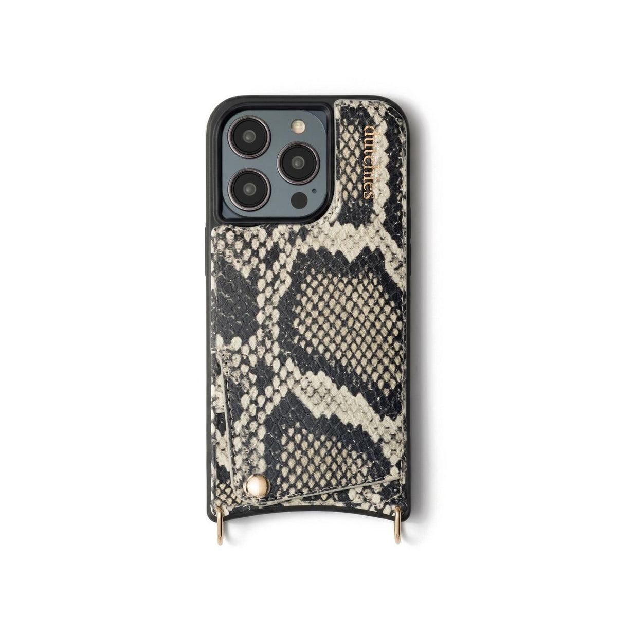 iPhone Case | Snake featuring a stylish handcrafted design with a rich snake color and cardholder.