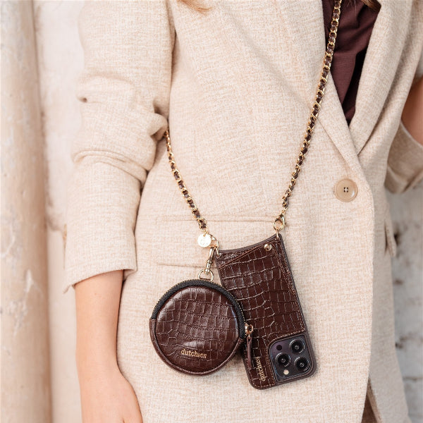 Phone Chain | Italian | Chocolate Brown