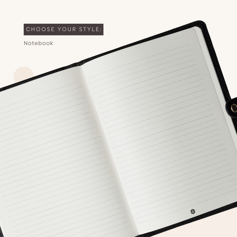 Notebook/Planner | Noir Gold