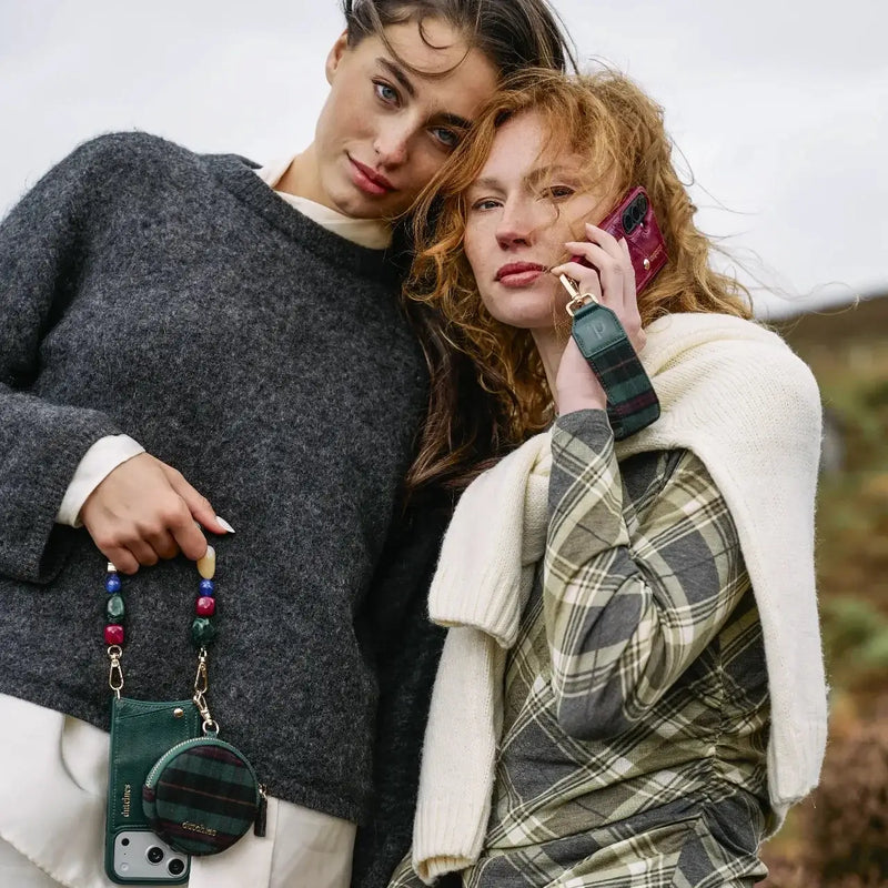 Phone Strap | Charm | Forest Green Tartan