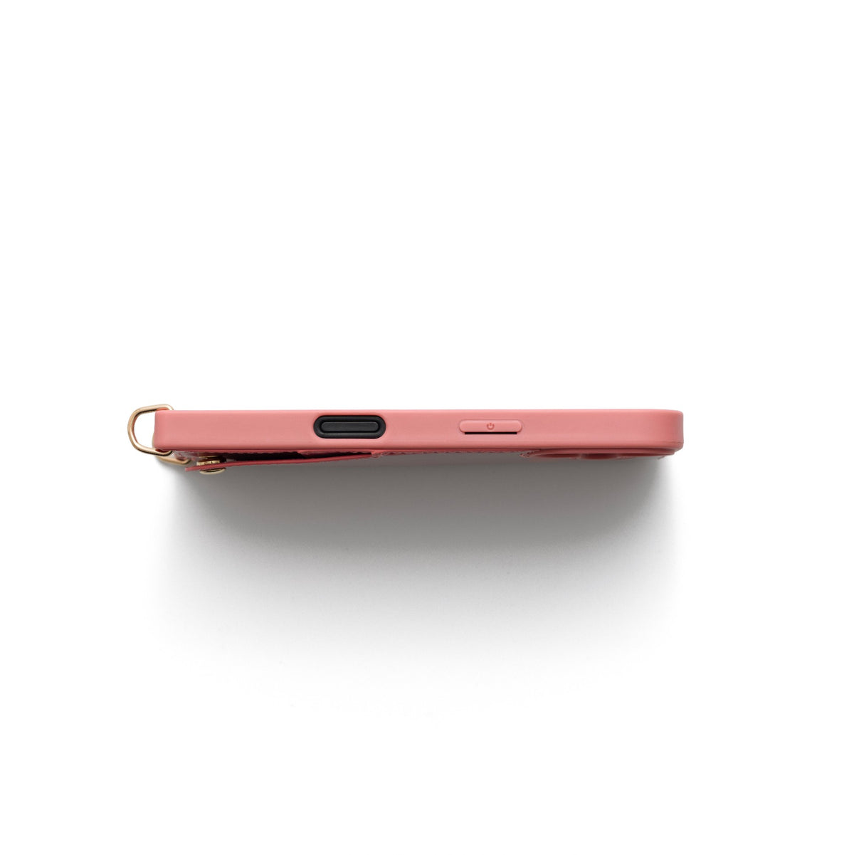 Coque iPhone | Rose, vue de côté, mettant en valeur un design épuré et des finitions premium.