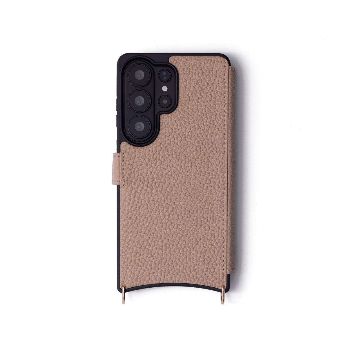 Samsung Etui | Beige aus Premium-Leder, bietet vollständigen Schutz für Samsung S26 ULTRA, mit weichem Mikrofaserfutter.