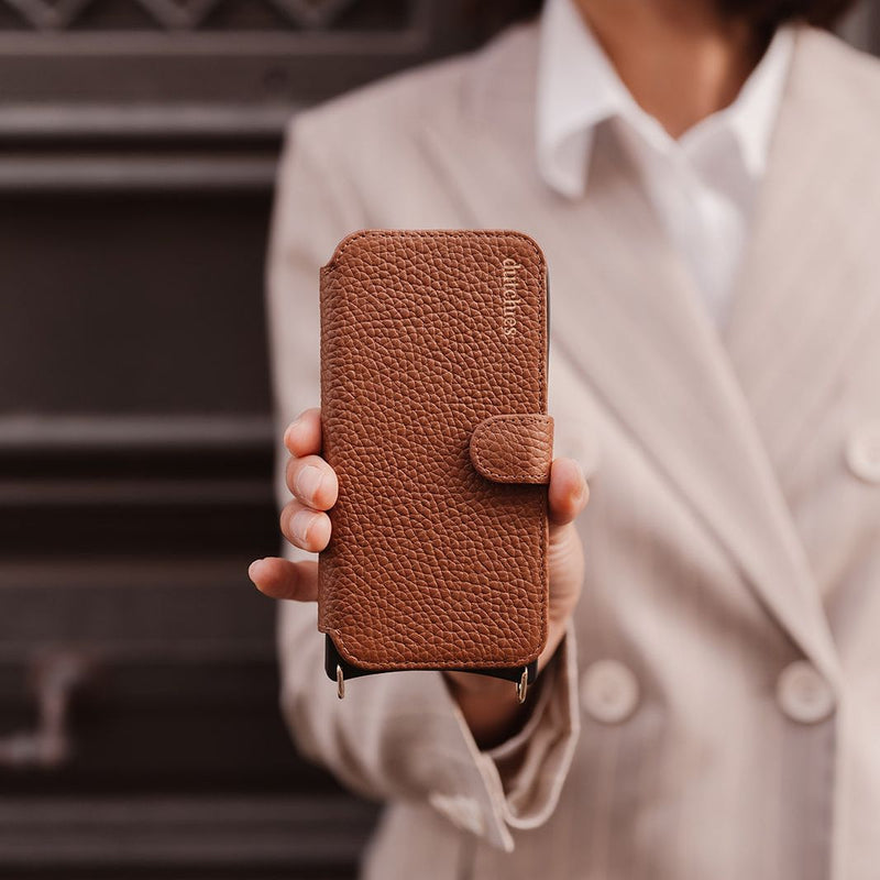Chaîne Téléphonique Bandolier Set | Etui Samsung | Brown | Dutchies