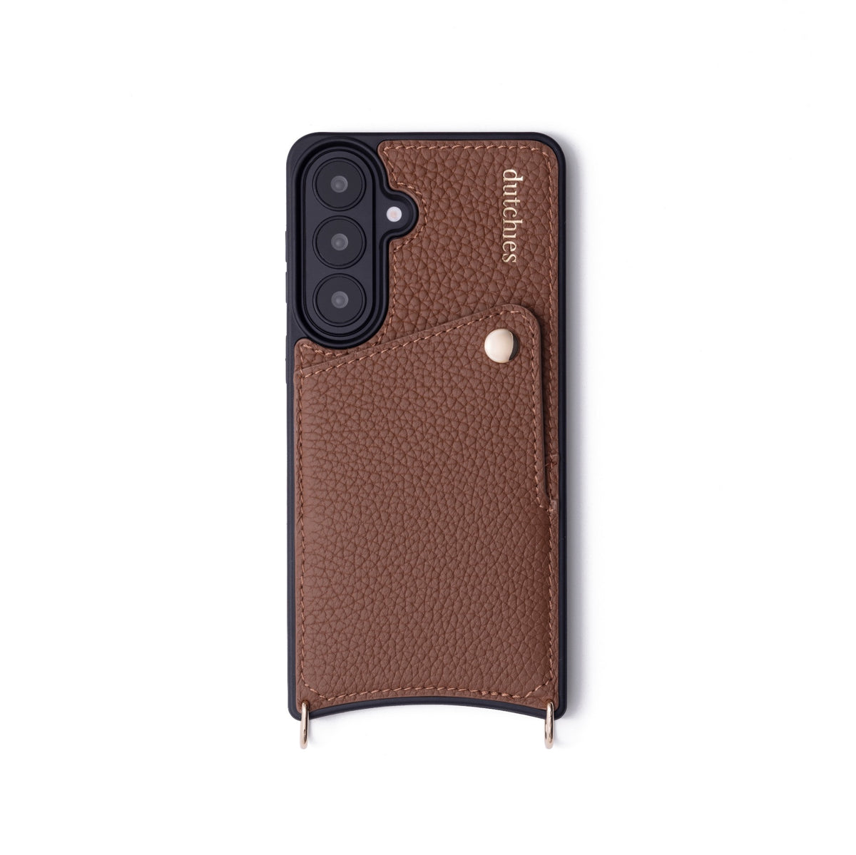 Samsung Case | Brown featuring a cardholder, crafted from genuine leather for S26 PLUS, stylish and practical.