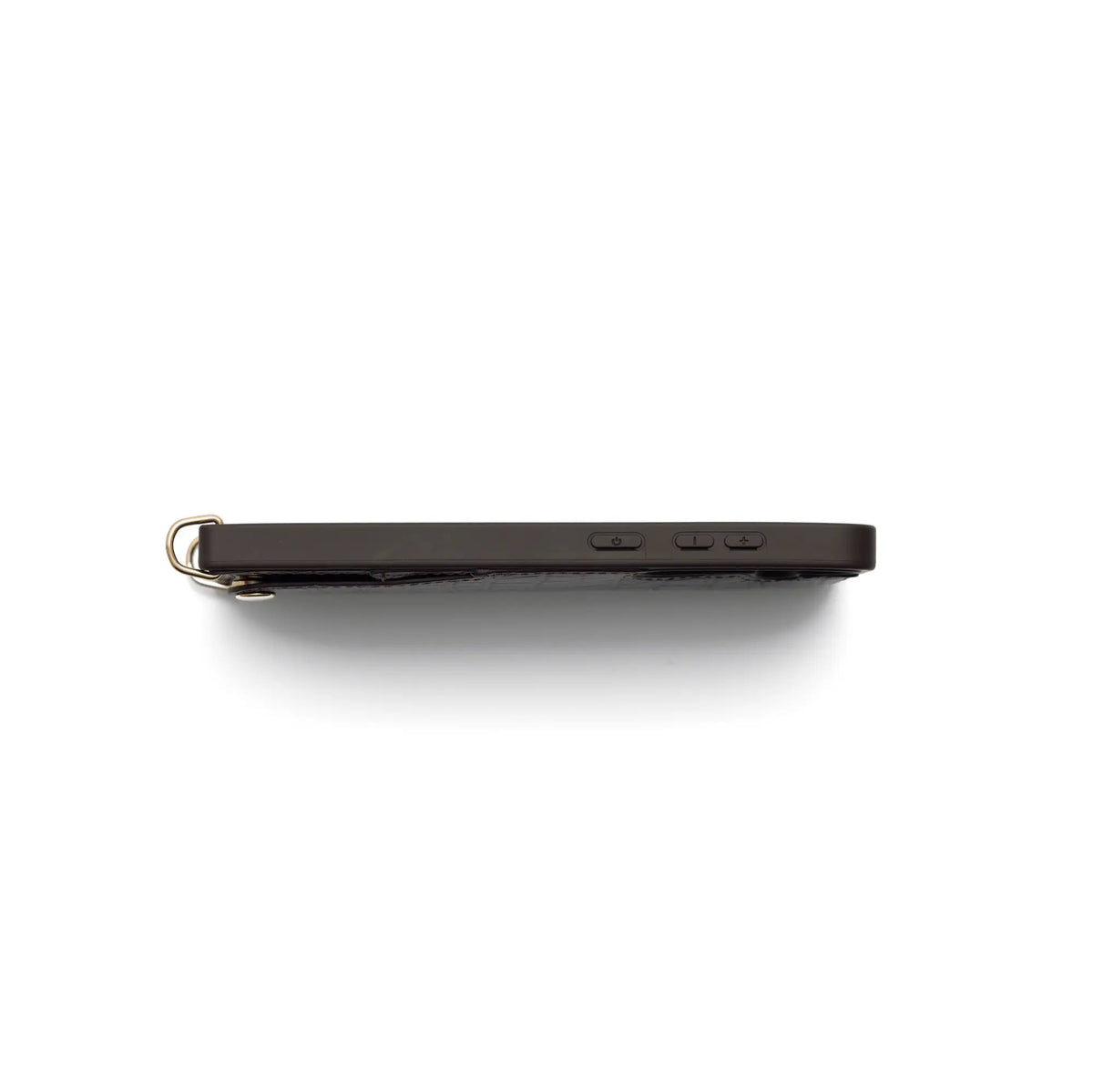Samsung-Hülle | Chocolate Brown Seitenansicht mit Kartenhalter und Tasten