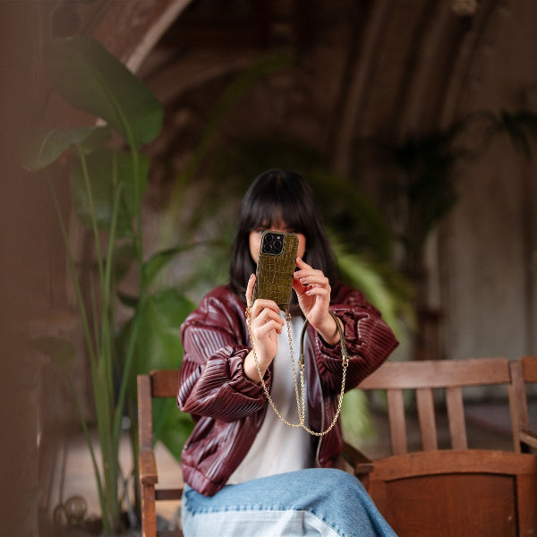 Phone Chain | Spanish | Olive Green